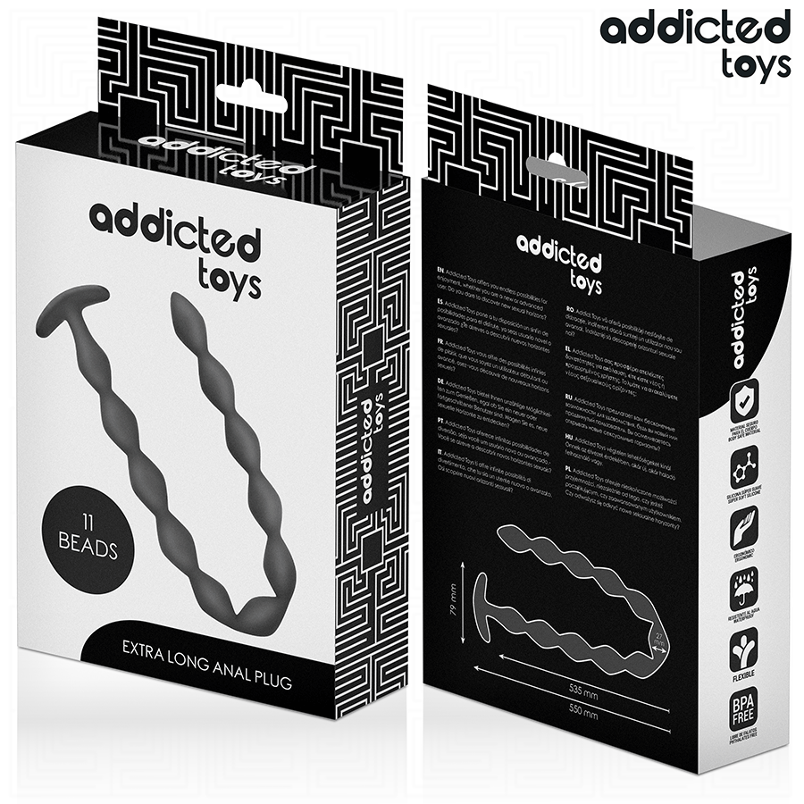 Addicted Toys-Plug anale Extra Long Silicone · Giocattoli anali (immagine 6)
