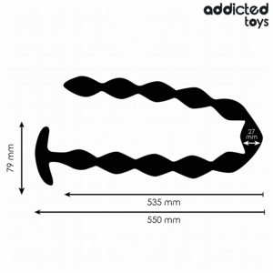 Addicted Toys-Plug anale Extra Long Silicone · Giocattoli anali (immagine 4)