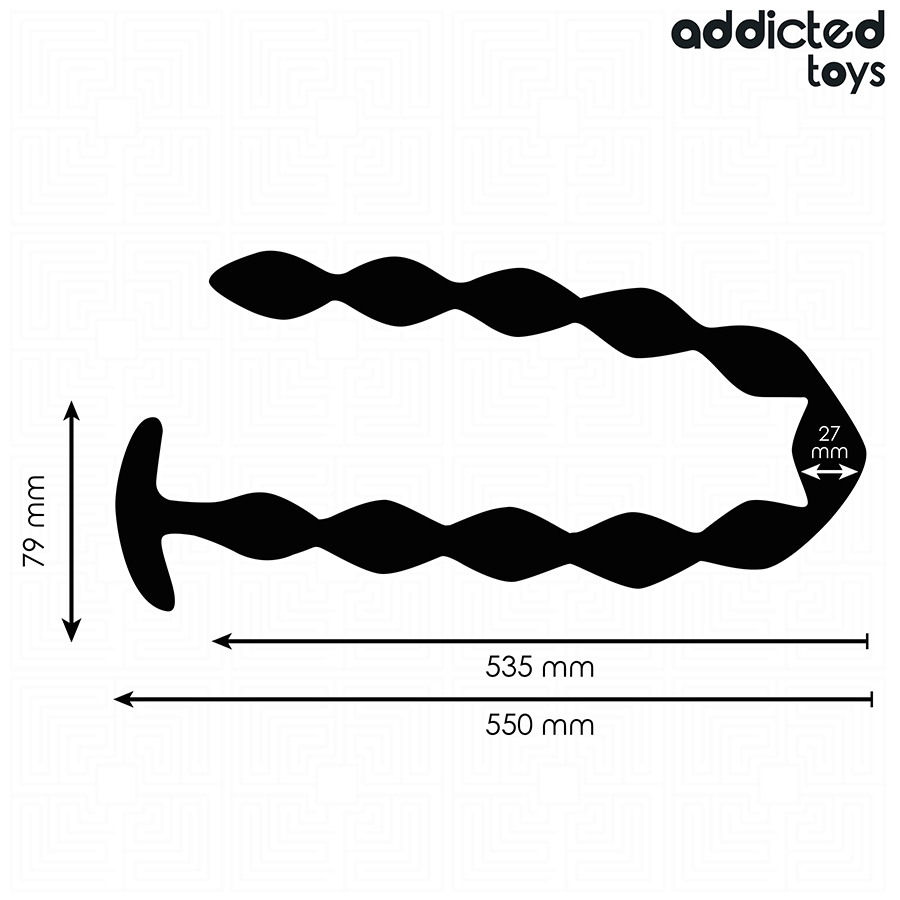 Addicted Toys-Plug anale Extra Long Silicone · Giocattoli anali (immagine 4)