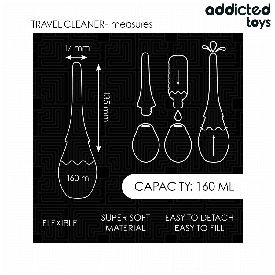 Addicted Toys-Travel Cleaner di Silicone Model 3 · Giocattoli anali (imaginea 5)