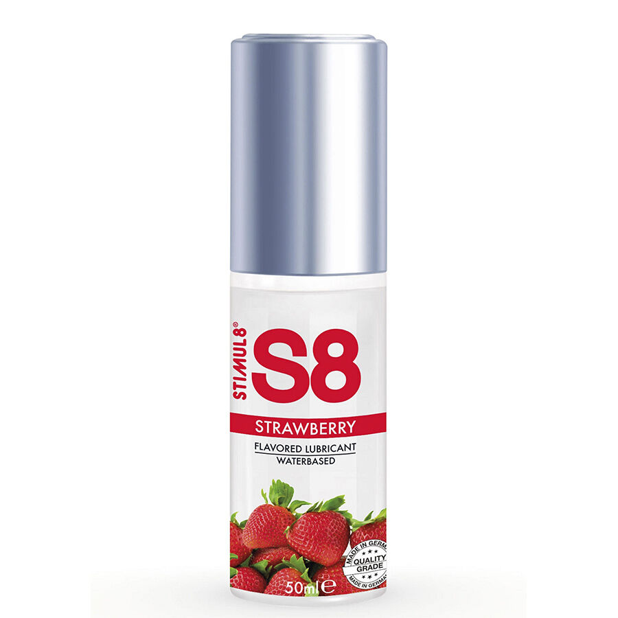 Stimul8-S8 Lubrificante aromatizzato alla fragola 50 ml 1 Stimul8-S8 Lubrificante aromatizzato alla fragola 50 ml · Lubrificanti