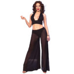 Chilirose-CR-4857 Set Top e Pantaloni Neri · Lingerie sexy donna