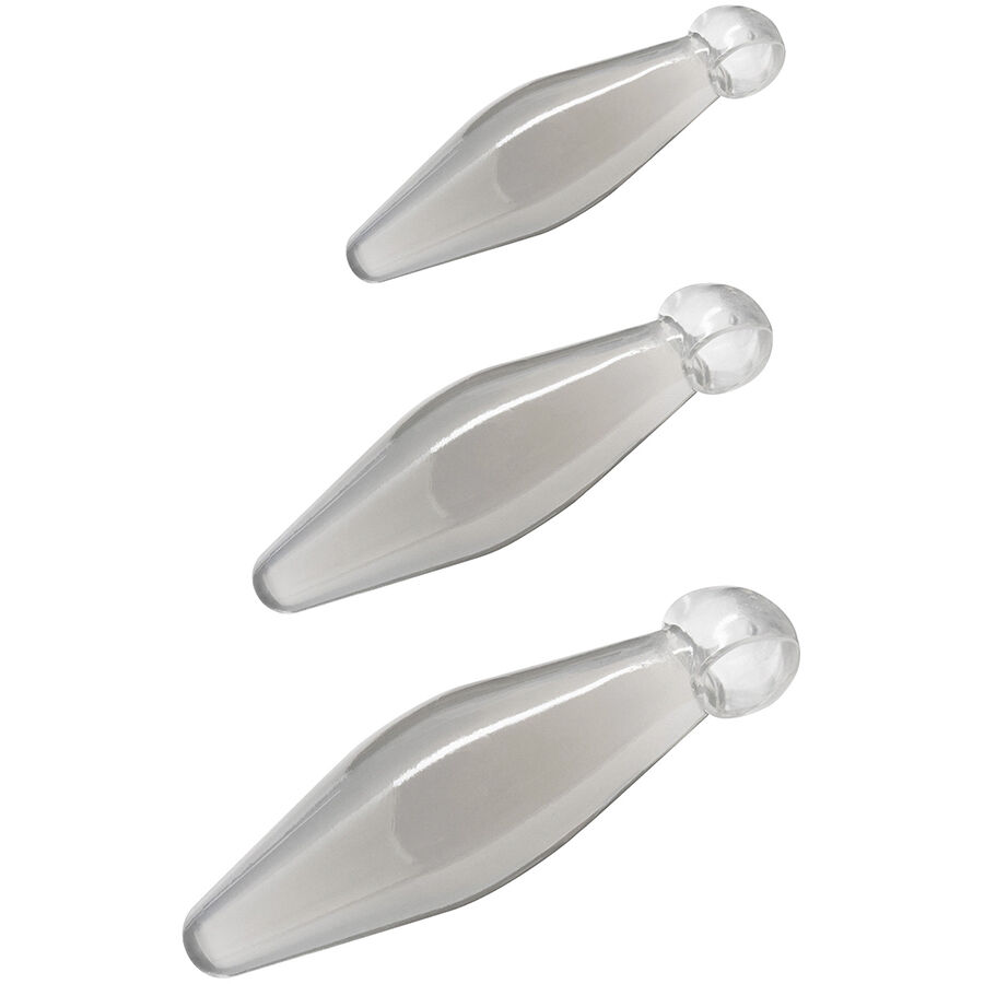 Toyjoy-Anal Play Set 3 Pezzi Trasparente Dilatatori in Forma 1 Toyjoy-Anal Play Set 3 Pezzi Trasparente Dilatatori in Forma · Giocattoli anali