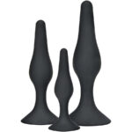 Toyjoy-Curvy Companions Set 3 Plug anale Nero-Silicone · Giocattoli anali