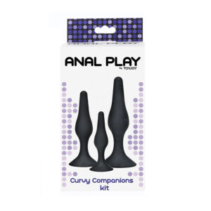 Toyjoy-Curvy Companions Set 3 Plug anale Nero-Silicone 6 Toyjoy-Curvy Companions Set 3 Plug anale Nero-Silicone · Giocattoli anali (imaginea 3)