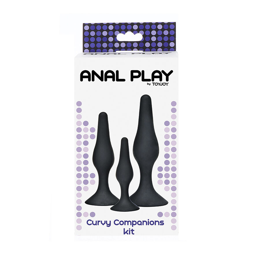 Toyjoy-Curvy Companions Set 3 Plug anale Nero-Silicone 3 Toyjoy-Curvy Companions Set 3 Plug anale Nero-Silicone · Giocattoli anali (imaginea 3)