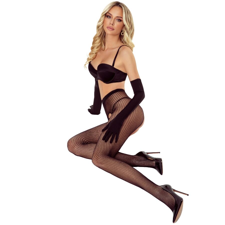 Passion Woman-Tiopen 038 Calze Aperte Nere 1/2 2 Passion Woman-Tiopen 038 Calze Aperte Nere 1/2 · Lingerie sexy donna (imaginea 2)