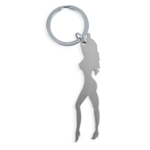 Diablo Picante-Portachiavi con silhouette femminile
