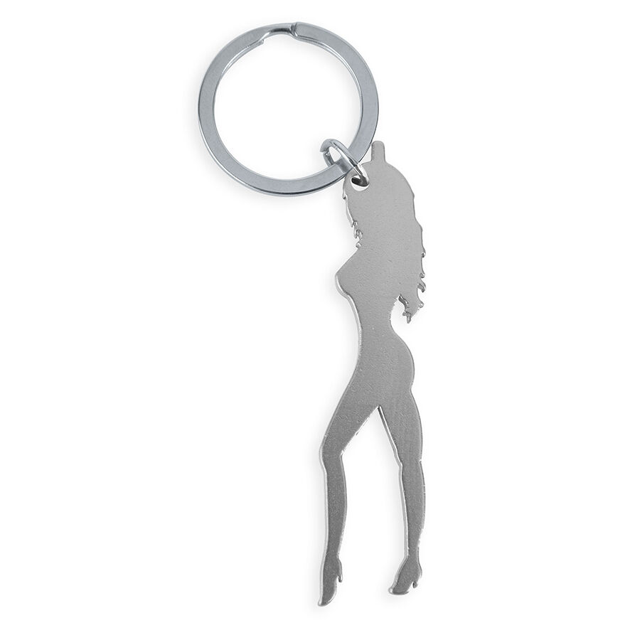 Diablo Picante-Portachiavi con silhouette femminile — DIVERTY SEX · Articoli divertenti