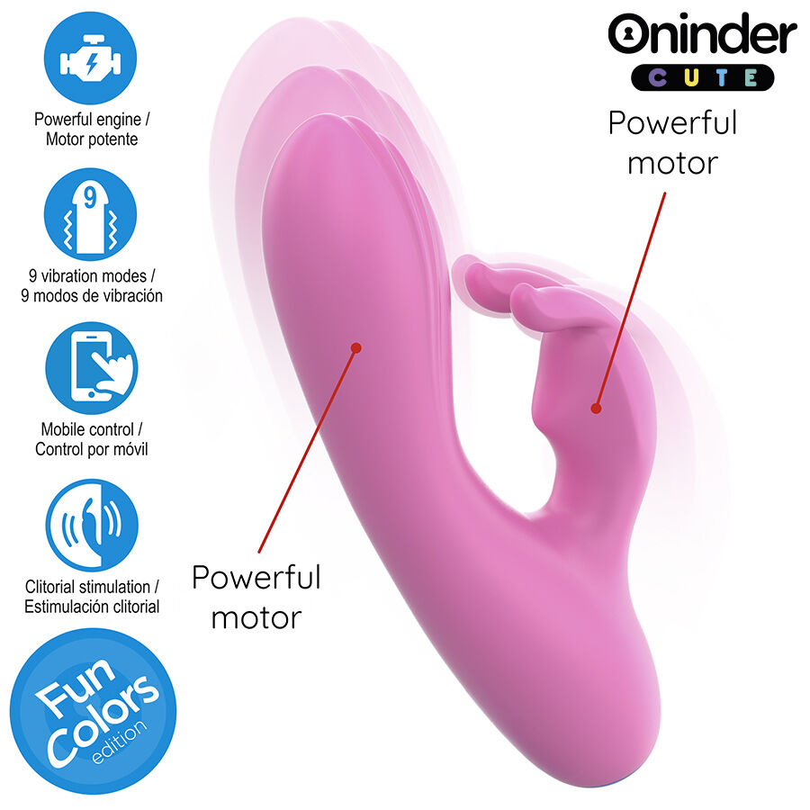 Oninder Cute-Love Bunny Vibratore G-spot per Clitoride 4 Oninder Cute-Love Bunny Vibratore G-spot per Clitoride · Giocattoli per coppie (imaginea 4)