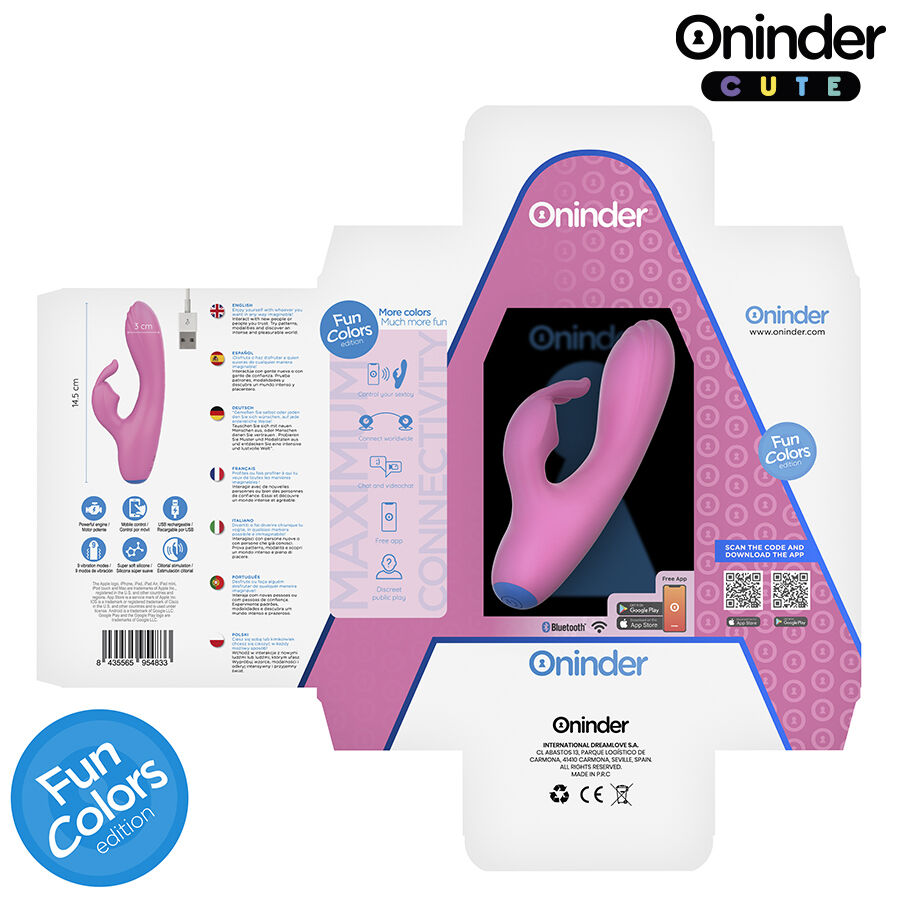 Oninder Cute-Love Bunny Vibratore G-spot per Clitoride 5 Oninder Cute-Love Bunny Vibratore G-spot per Clitoride · Giocattoli per coppie (imaginea 5)
