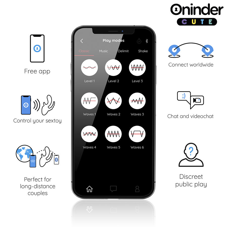 Oninder Cute-Love 3 Some Vibrator Triplo - App Gratuita · Giocattoli per coppie (immagine 4)