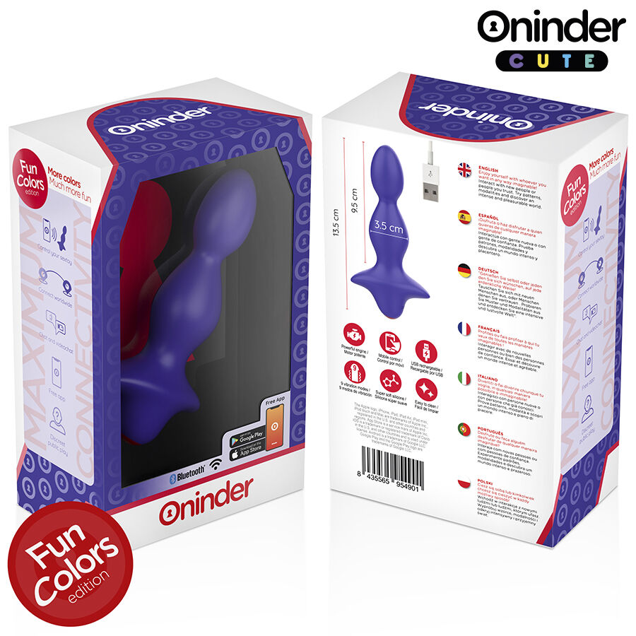 Oninder Cute-Love Butt Plug anale Vibrant Dilatatore - Applicazione · Giocattoli anali (imaginea 7)