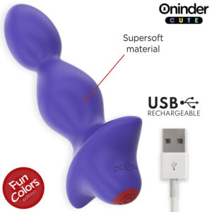 Oninder Cute-Love Butt Plug anale Vibrant Dilatatore - Applicazione · Giocattoli anali (imaginea 5)
