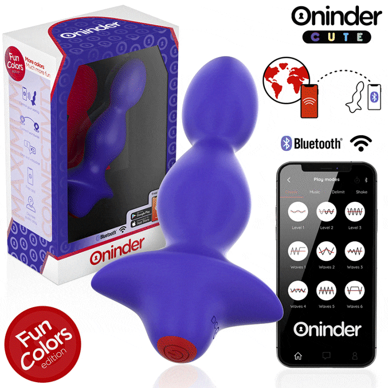 Oninder Cute-Love Butt Plug anale Vibrant Dilatatore - Applicazione · Giocattoli anali (imaginea 8)
