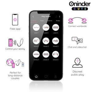 Oninder Cute-Love Pleasure 360° Uovo Vibrante Rotativo in Silicone · Vibratori (imaginea 4)