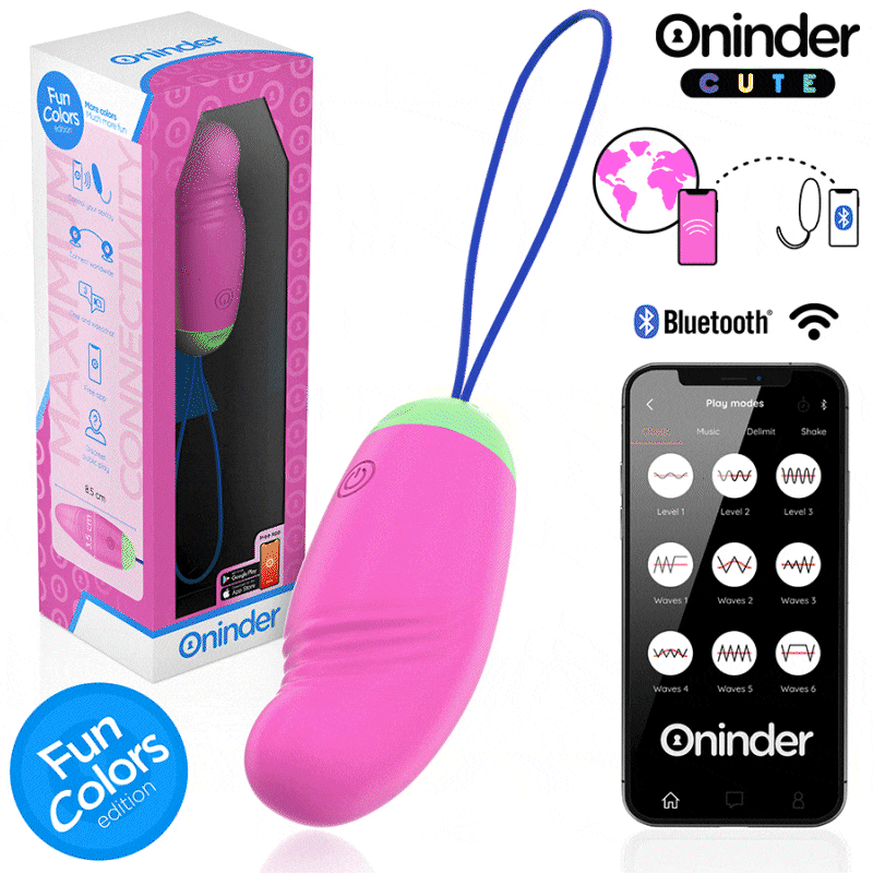 Oninder Cute-Love Pleasure 360° Uovo Vibrante Rotativo in Silicone · Vibratori (imaginea 9)
