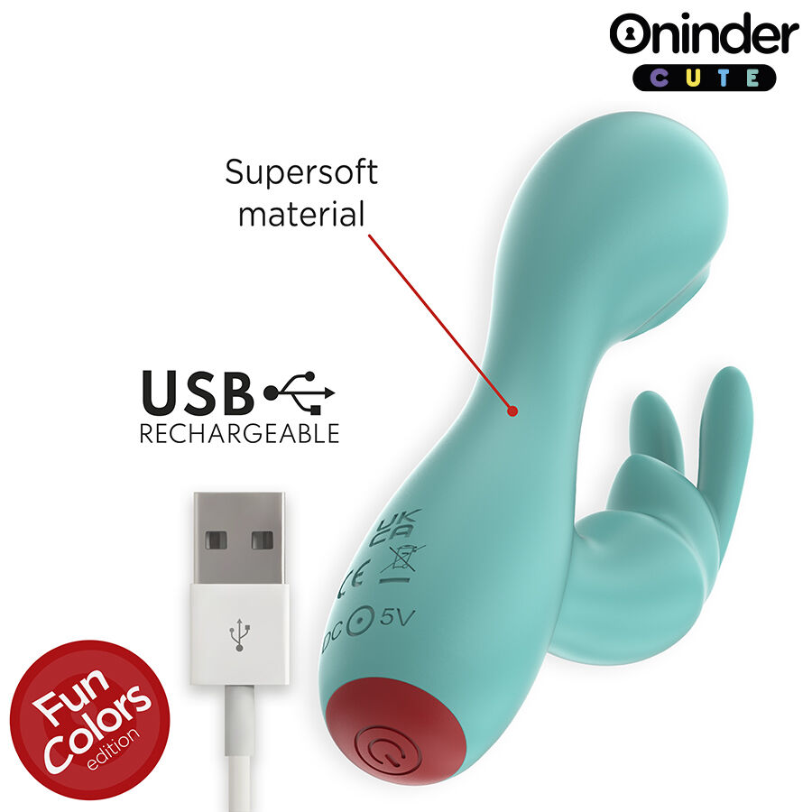 Oninder Cute-Love Bunny Vibratore G-spot e Clitoride - Free · Giocattoli per coppie (imaginea 6)