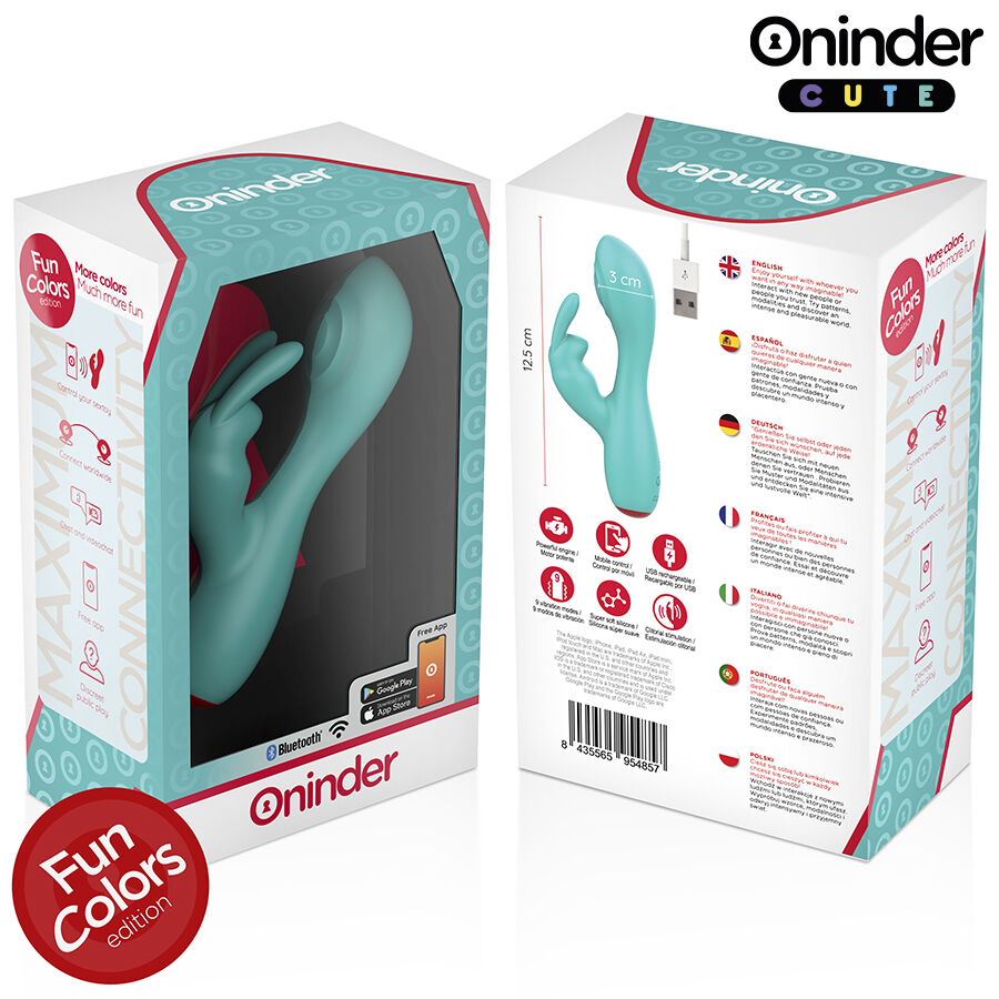 Oninder Cute-Love Bunny Vibratore G-spot e Clitoride - Free · Giocattoli per coppie (imaginea 8)