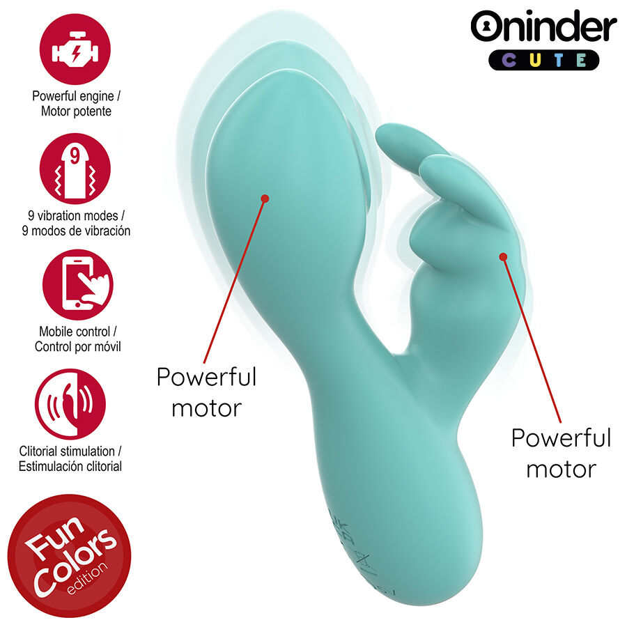 Oninder Cute-Love Bunny Vibratore G-spot e Clitoride - Free · Giocattoli per coppie (imaginea 5)