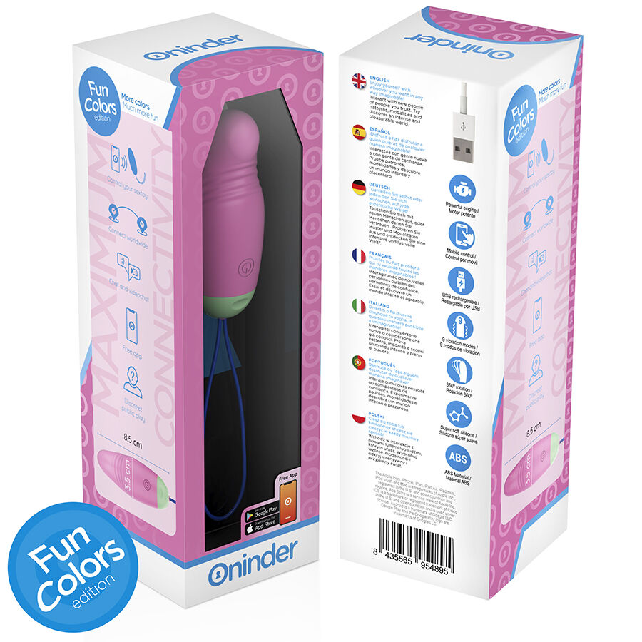 Oninder Cute-Love Pleasure 360° Uovo Vibrante Rotativo in Silicone · Vibratori (imaginea 8)