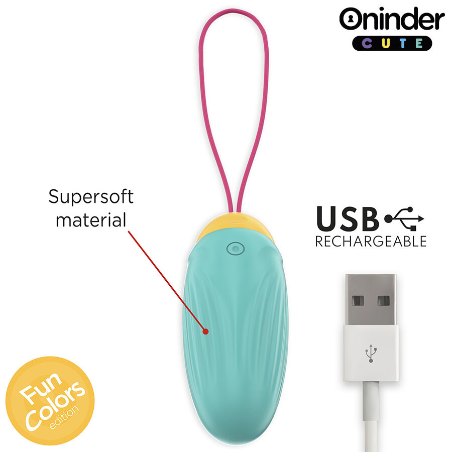 Oninder Cute-Love Pleasure O Vibratore con Perle Rotative · Vibratori (imaginea 4)