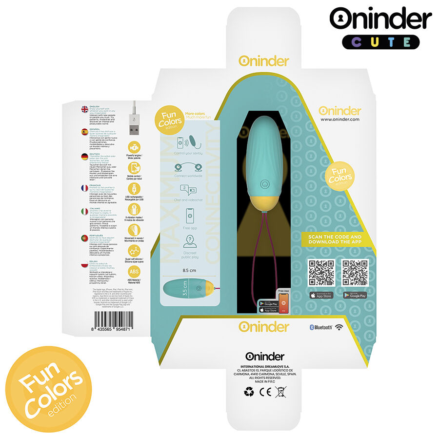 Oninder Cute-Love Pleasure O Vibratore con Perle Rotative · Vibratori (imaginea 5)