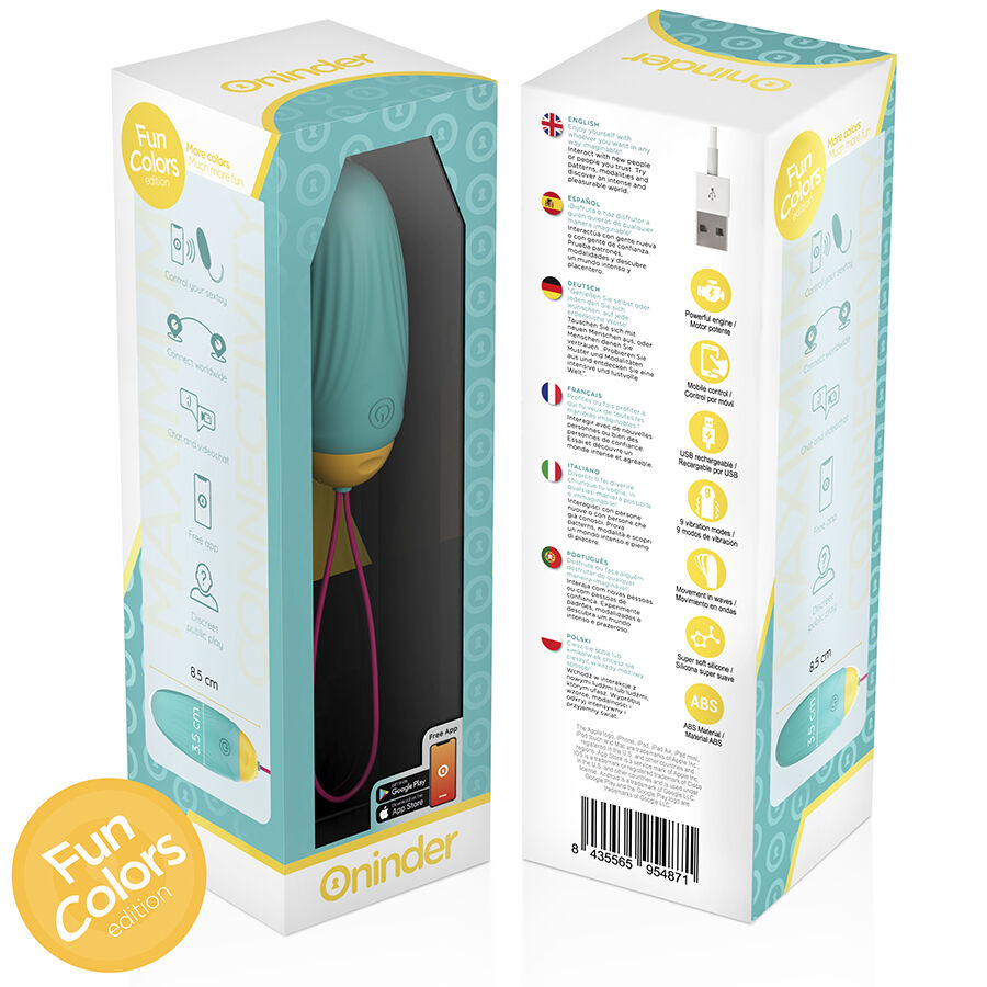 Oninder Cute-Love Pleasure O Vibratore con Perle Rotative · Vibratori (imaginea 8)
