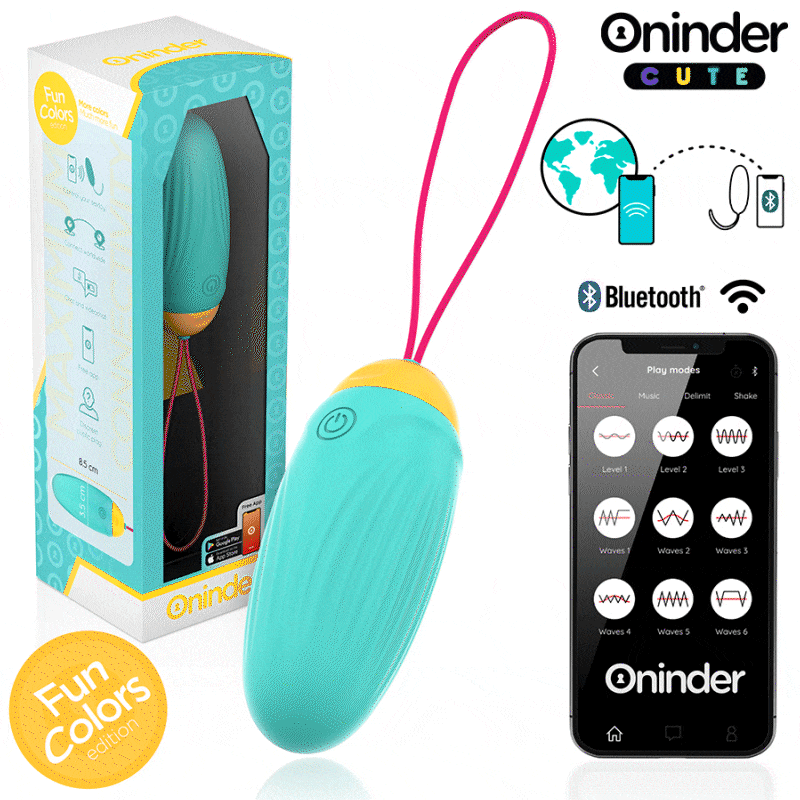 Oninder Cute-Love Pleasure O Vibratore con Perle Rotative · Vibratori (imaginea 9)