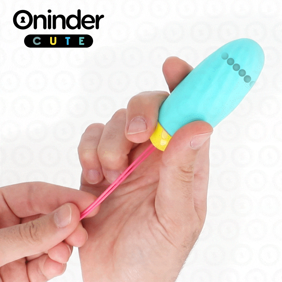 Oninder Cute-Love Pleasure O Vibratore con Perle Rotative · Vibratori