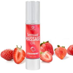 Secretplay Cosmetic-Olio da Massaggio Fragole · Massaggio erotico (imaginea 3)