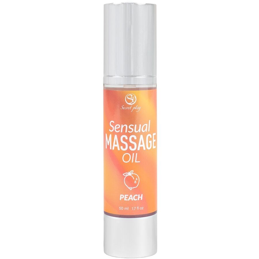 Secretplay Cosmetic-Olio da massaggio con pesche, 50 ml