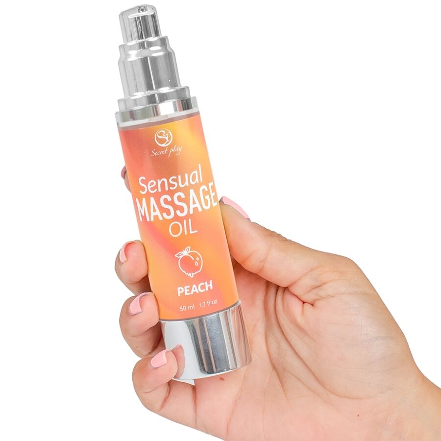 Secretplay Cosmetic-Olio da massaggio con pesche, 50 ml 2 Secretplay Cosmetic-Olio da massaggio con pesche, 50 ml · Massaggio erotico (imaginea 2)