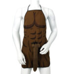 Diablo Picante-Grembiule Muscolare con Pene 3D Ton Marrone — DIVERTY SEX · Articoli divertenti