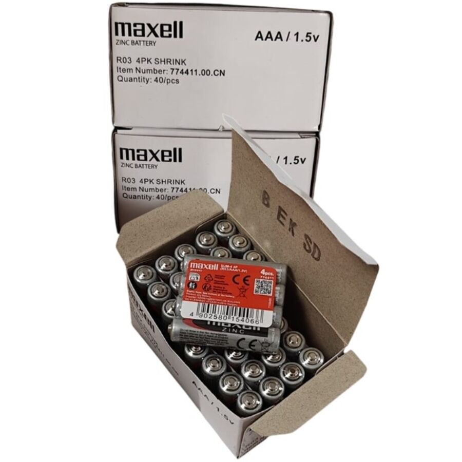 Maxell-Batterie Saline con Manganese AAA R03 Retractil*4 2 Maxell-Batterie Saline con Manganese AAA R03 Retractil*4 · Batterie & Accessori (imaginea 2)