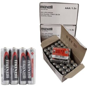 Maxell-Batterie Saline con Manganese AAA R03 Retractil*4 · Batterie & Accessori (imaginea 3)