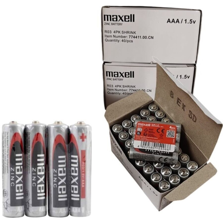 Maxell-Batterie Saline con Manganese AAA R03 Retractil*4 3 Maxell-Batterie Saline con Manganese AAA R03 Retractil*4 · Batterie & Accessori (imaginea 3)