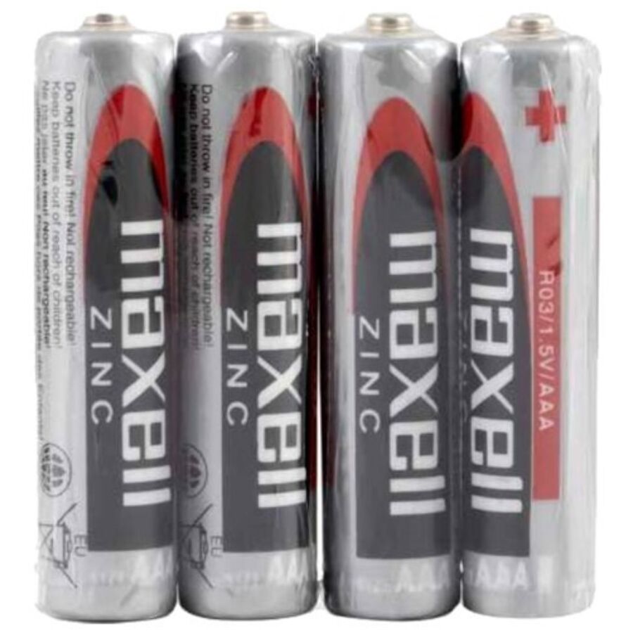 Maxell-Batterie Saline con Manganese AAA R03 Retractil*4