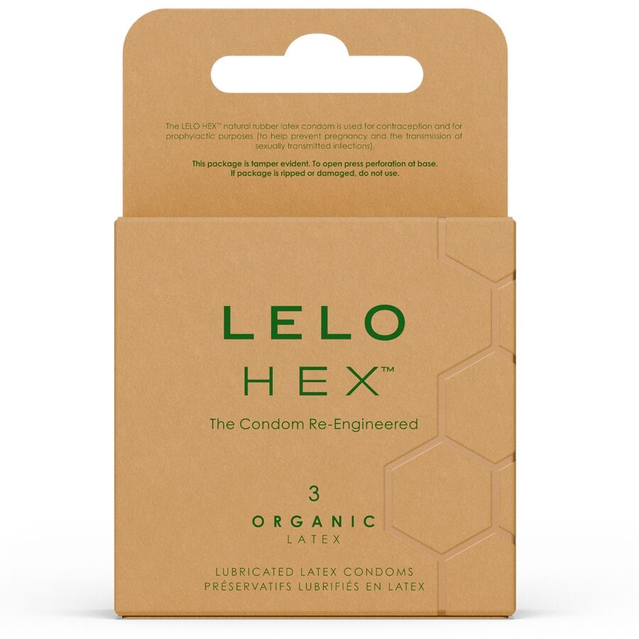 Lelo-Hex Organic Preservativi Scatola 3 Pezzi-Lattice 1 Lelo-Hex Organic Preservativi Scatola 3 Pezzi-Lattice · Preservativi
