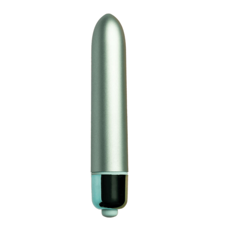 Rocks-off-IT-90 Aqua Lily Bullet Vibrant Verde Acquatic-Silicone