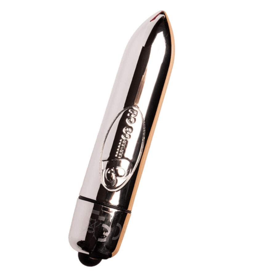 Rocks-off-IT-80 Chrome Bullet Vibratore Argento-Silicone