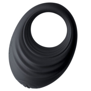 Rocks-Off-Spire Nero Anello Vibrante per Pene-Silicone, 10 velocità
