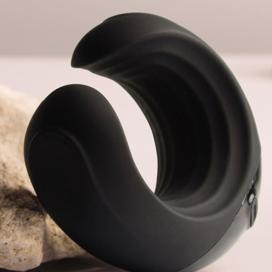 Rocks-off-Echo Black Vibrator Masturbatore-Silicone, 10 velocità · Anelli & Guaine per pene (imaginea 6)