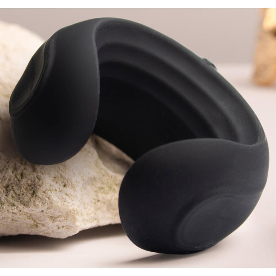 Rocks-off-Echo Black Vibrator Masturbatore-Silicone, 10 velocità · Anelli & Guaine per pene (imaginea 8)