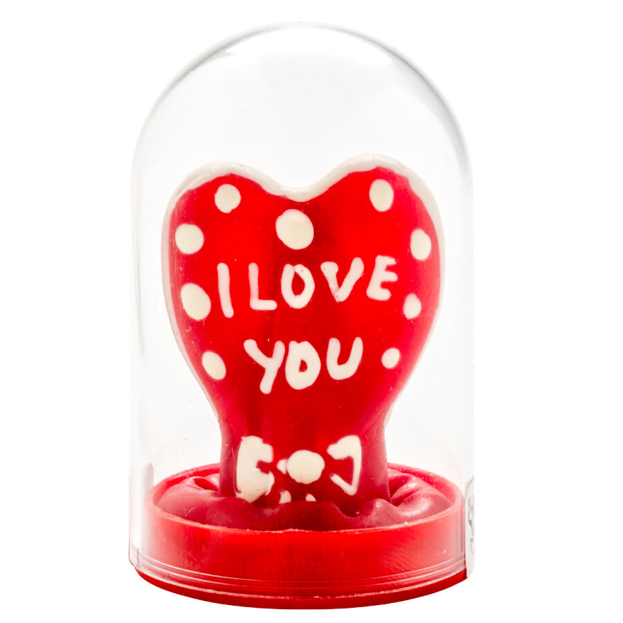 Condomerie-Preservativo Dipinto Manuale e Love You Model 1-Latex