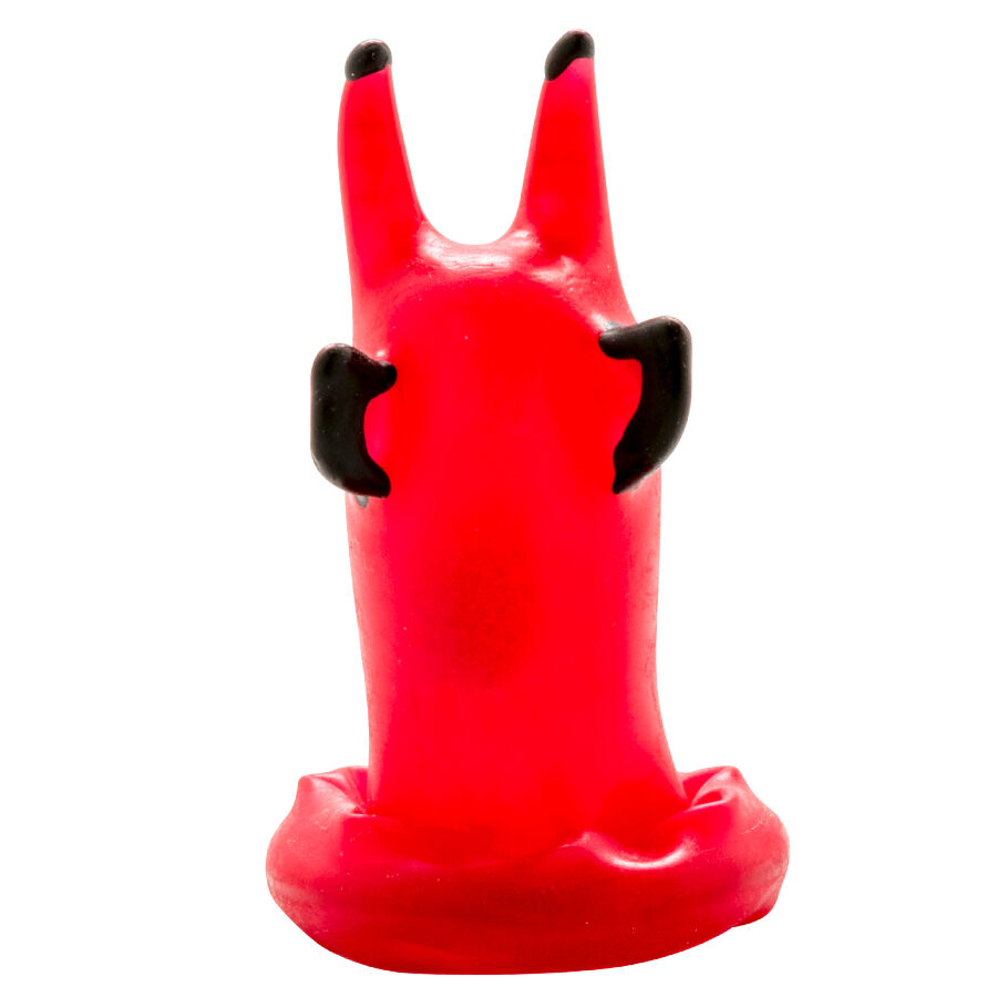 Condomerie-Preservativo Artistico Dipinto Manuale Diavolo Rosso-Latex 3 Condomerie-Preservativo Artistico Dipinto Manuale Diavolo Rosso-Latex · Preservativi divertenti (immagine 3)