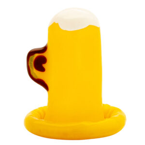 Condomerie-Preservativo dipinto a mano Bicchiere di birra-Lattice · Preservativi divertenti (imaginea 3)
