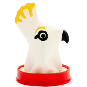 Condomerie-Preservativo dipinto Manuale Parrot White-Latex · Preservativi divertenti (imaginea 5)