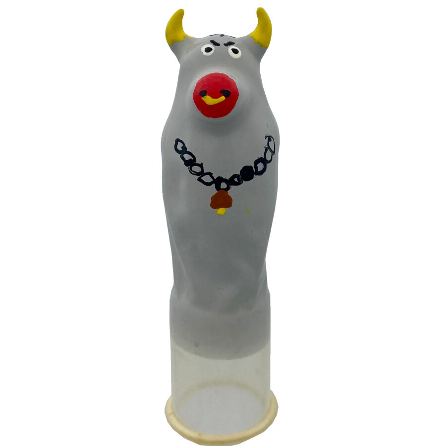 Condomerie-Preservativo dipinto Manuale Model Bull Grigio Xl-Latex 2 Condomerie-Preservativo dipinto Manuale Model Bull Grigio Xl-Latex · Preservativi divertenti (imaginea 2)