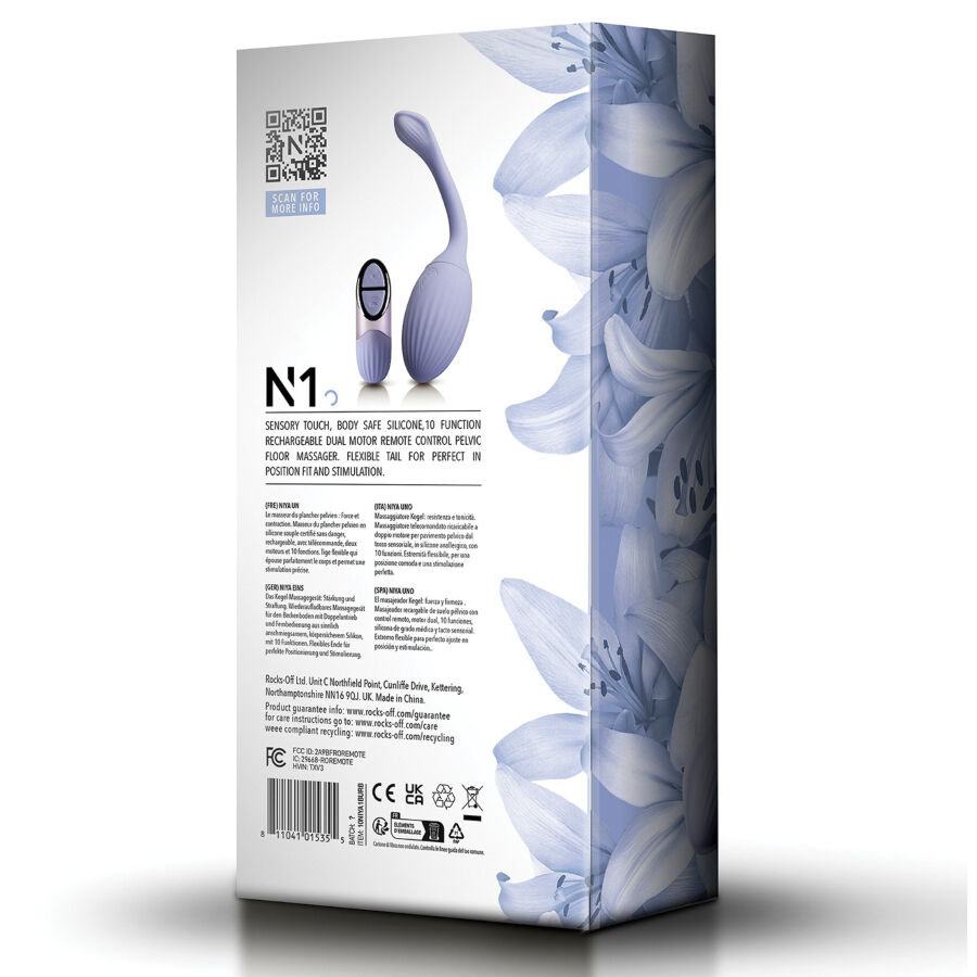 Niya-N1 Massaggiatore Pelvico Kegel con Telecomando-Silicone, 10 velocità 4 Niya-N1 Massaggiatore Pelvico Kegel con Telecomando-Silicone, 10 velocità — ROCKS-OFF · Vibratori (imaginea 4)